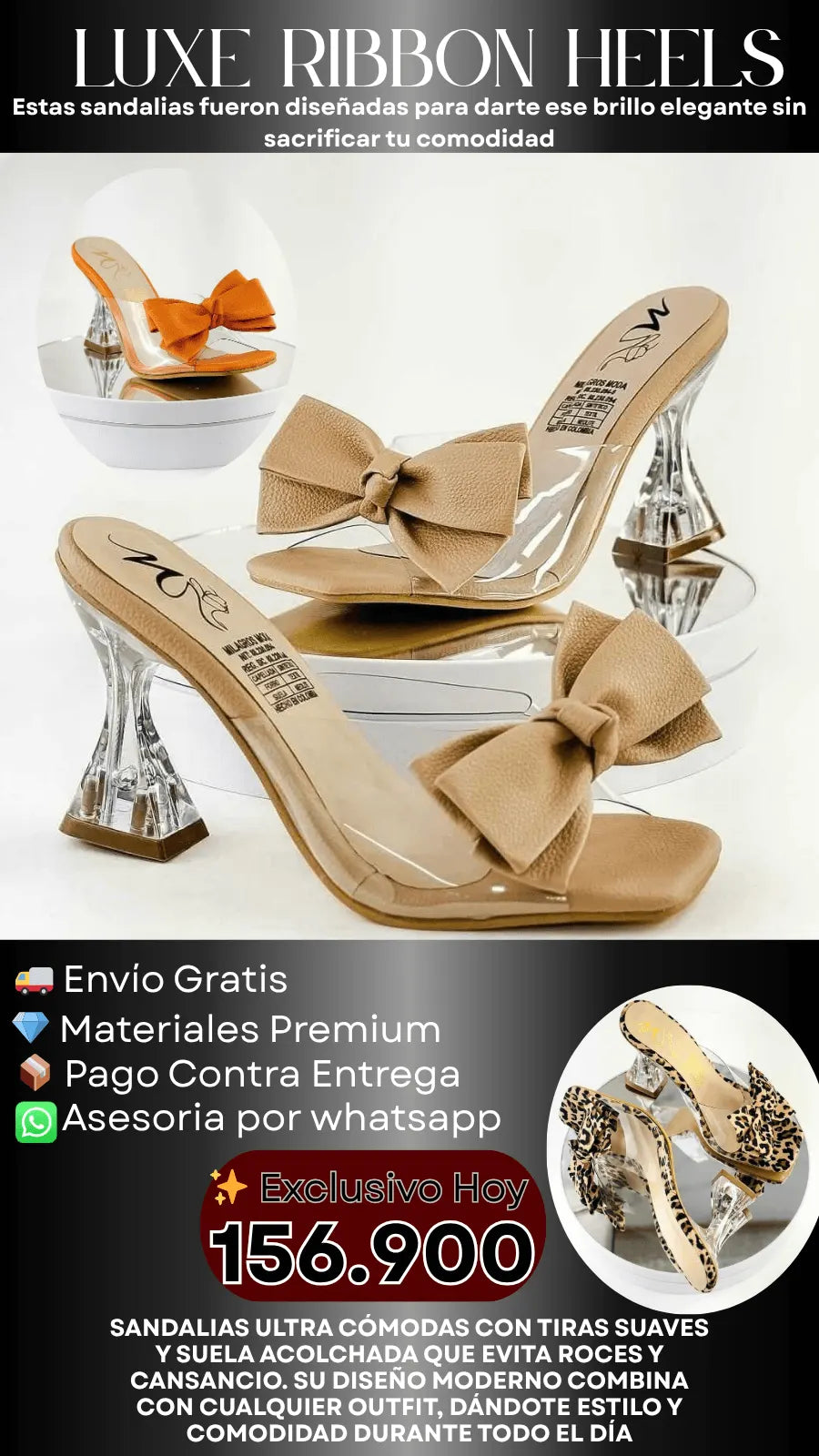 Luxe Ribbon Heels