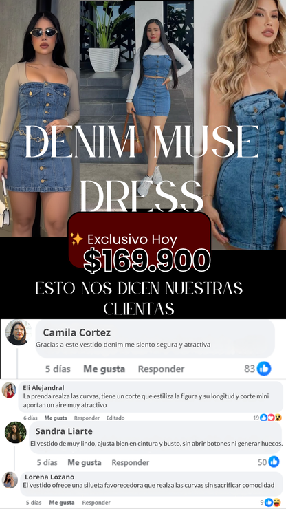 Denim Muse Dress 👗