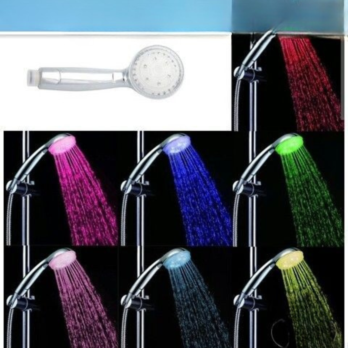 Ducha LED 7 colores